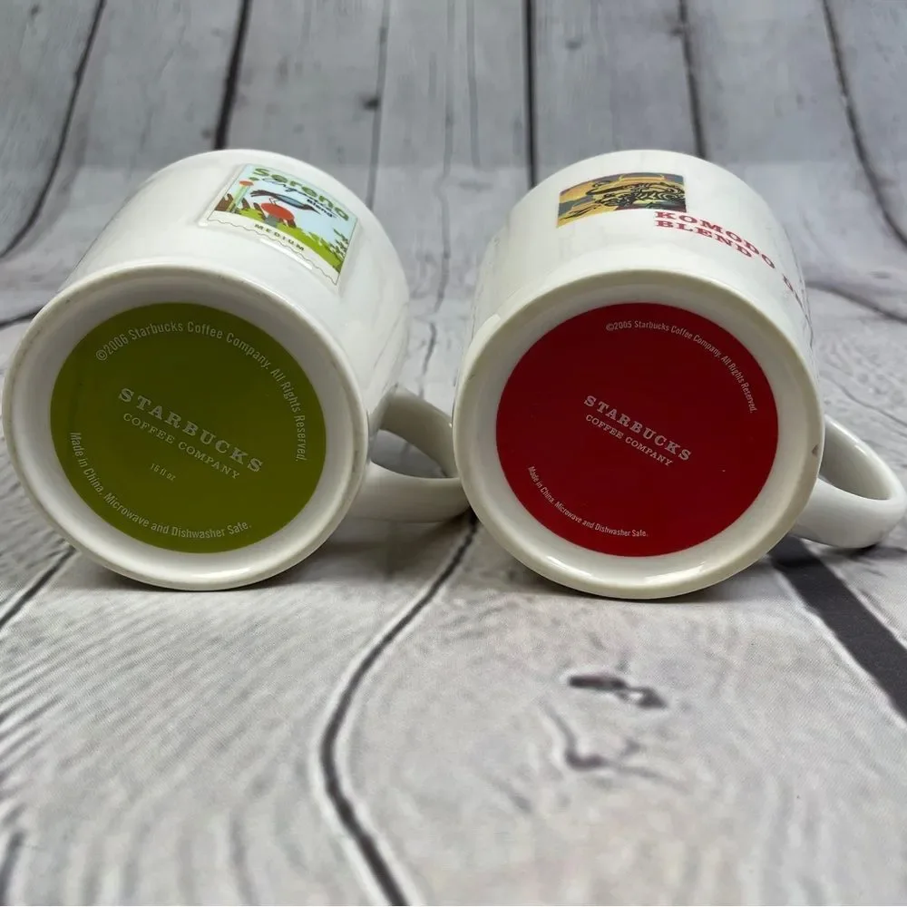 STARBUCK set of 2 ceramic mugs Regional Collection 2006 - Picture 7 of 10